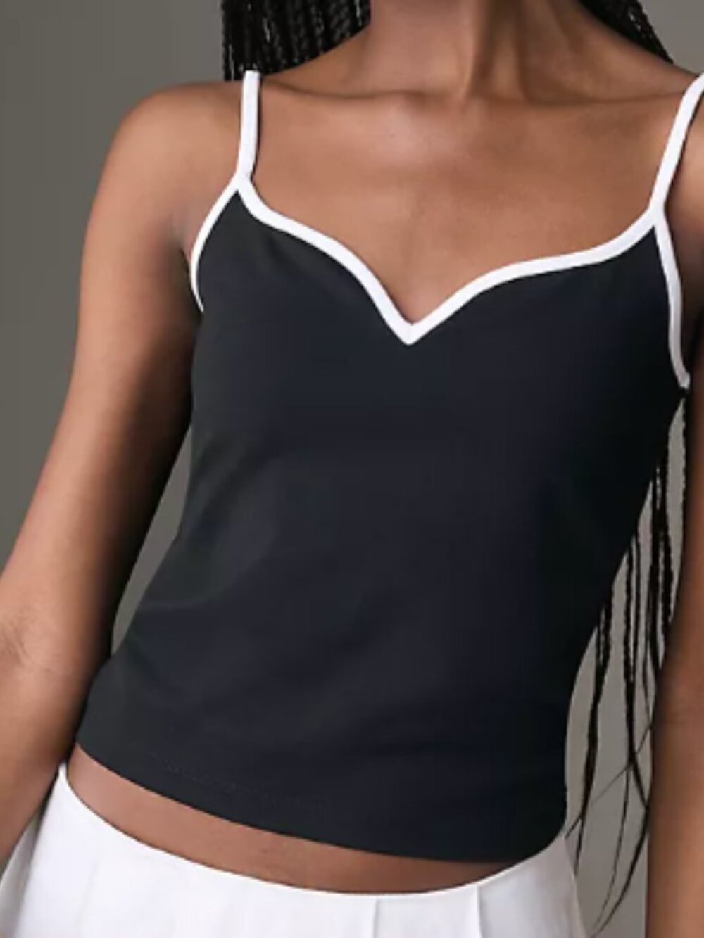 Anthropologie Black and White Tank